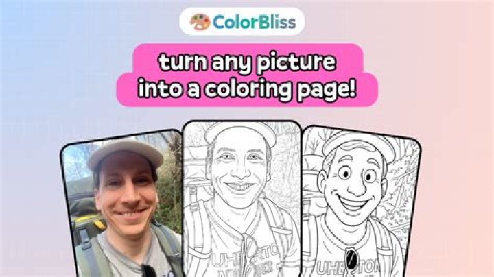 Free coloring pages Turn Photo Into Coloring Page